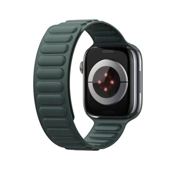 DUX DUCIS BL - curea magnetică țesătură fină pentru Apple Watch 42/44/45mm verde