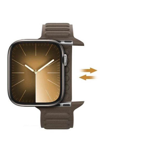 DUX DUCIS BL - curea magnetică țesătură fină pentru Apple Watch 42/44/45 mm taupe