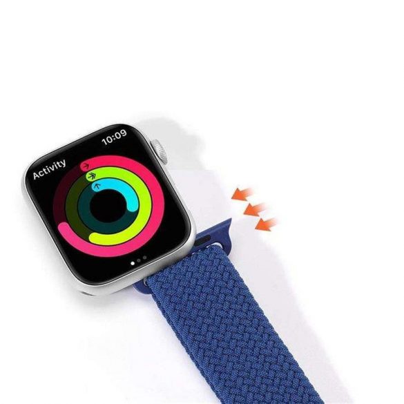 DUX DUCIS Mixture Pro - curea împletită extensibilă pentru Apple Watch 38/40/41mm albastru