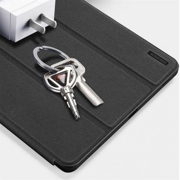 DUX DUCIS Domo - Husă trifold cu spațiu de depozitare pentru creioane pentru Samsung Tab S9 FE negru