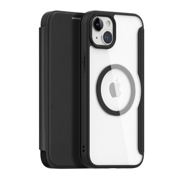 DUX DUCIS Skin X Pro - Husa Folio compatibila cu MagSafe pentru Apple iPhone 15 Plus neagra