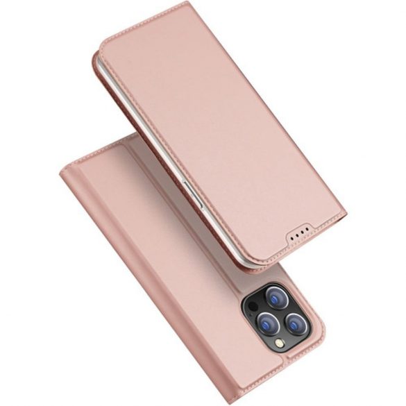 DUX DUCIS Skin Pro - Husă din piele netedă pentru Apple iPhone 15 rose