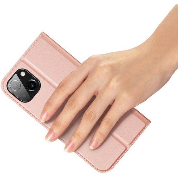 DUX DUCIS Skin Pro - Husă din piele netedă pentru Apple iPhone 15 Plus rose