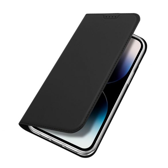 DUX DUCIS Skin Pro - Husă din piele netedă pentru Apple iPhone 15 Pro Max negru