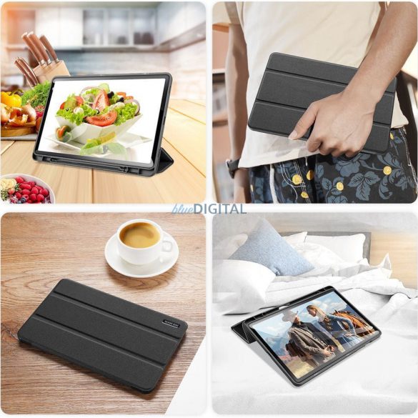 DUX DUCIS Domo - Husă trifold cu spațiu de depozitare pentru creioane pentru Samsung Tab S9 negru