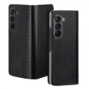 DUX DUCIS Bril - Husă din piele PU pentru Samsung Galaxy Z Fold5 5G negru