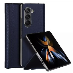 DUX DUCIS Bril - Husă din piele PU pentru Samsung Galaxy Z Fold5 5G albastru