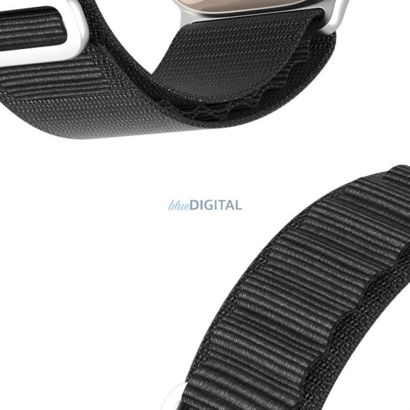 DUX DUCIS GS - curea din nylon țesut pentru Apple Watch 42/44/45/49mm negru