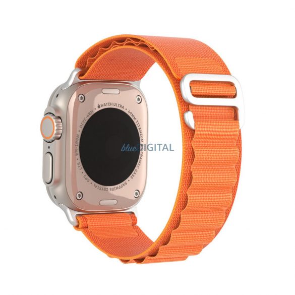 DUX DUCIS GS - curea din nailon țesut pentru Apple Watch 42/44/45/49mm portocaliu