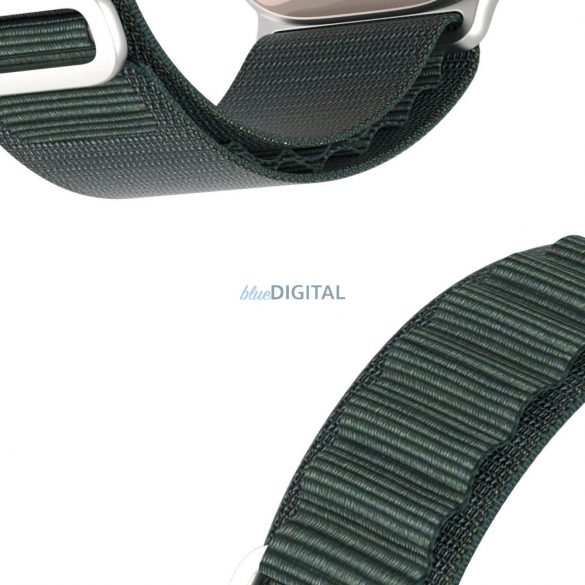 DUX DUCIS GS - curea din nylon țesut pentru Apple Watch 42/44/45/49mm verde