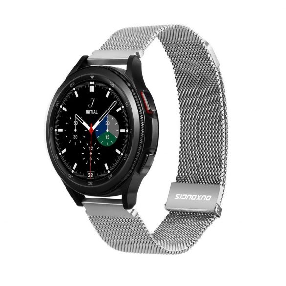 DUX DUCIS Milanese - curea magnetică din oțel inoxidabil pentru Apple Watch 42/44/45mm platină