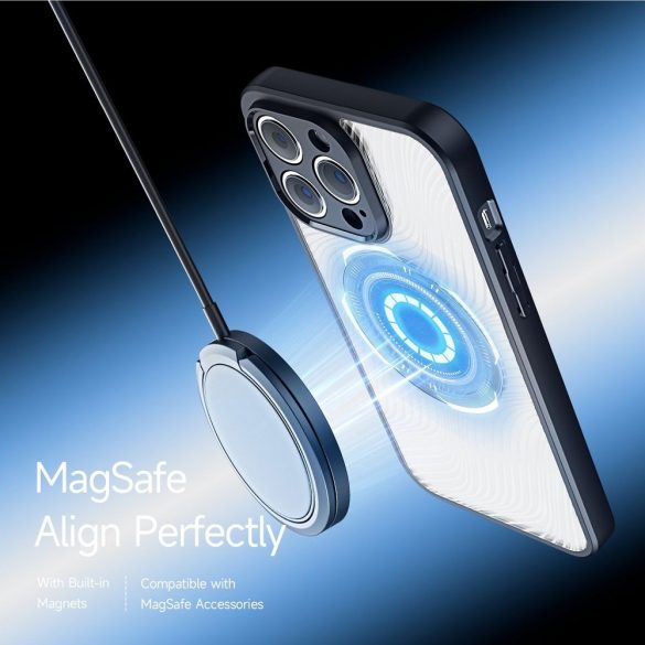 DUX DUCIS Aimo Mag - Husă din spate durabilă compatibilă cu MagSafe pentru Apple iPhone 13 Pro Max negru