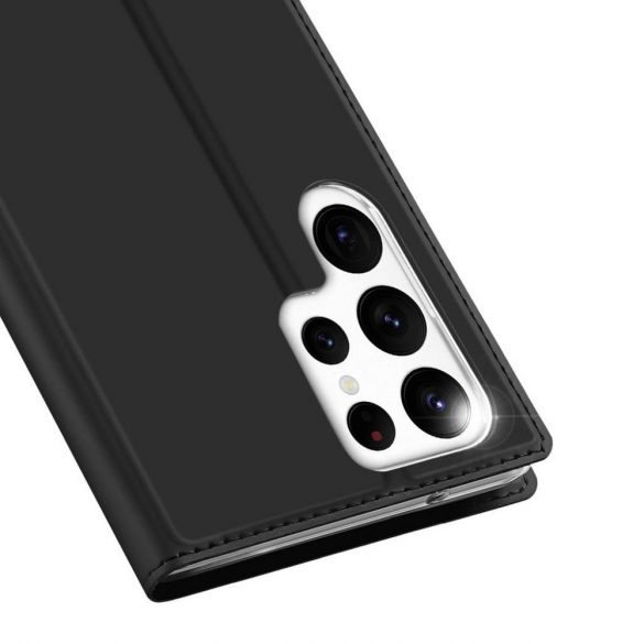 DUX DUCIS Skin Pro - Husă din piele netedă pentru Samsung Galaxy S23 Ultra negru