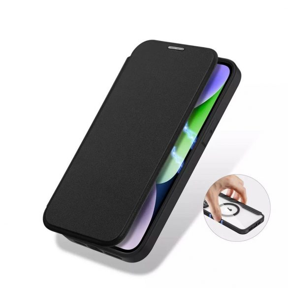 DUX DUCIS Skin X Pro - Husa Folio compatibila cu MagSafe pentru Apple iPhone 14 Plus neagra