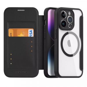 DUX DUCIS Skin X Pro - Husa Folio compatibila cu MagSafe pentru Apple iPhone 14 Pro neagra