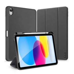 DUX DUCIS Domo -Husă Trifold cu stocare creion pentru iPad 10 (2022) negru