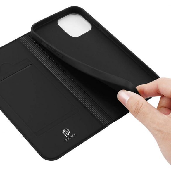 DUX DUCIS Skin Pro - Husă din piele netedă pentru Apple iPhone 13/14 negru