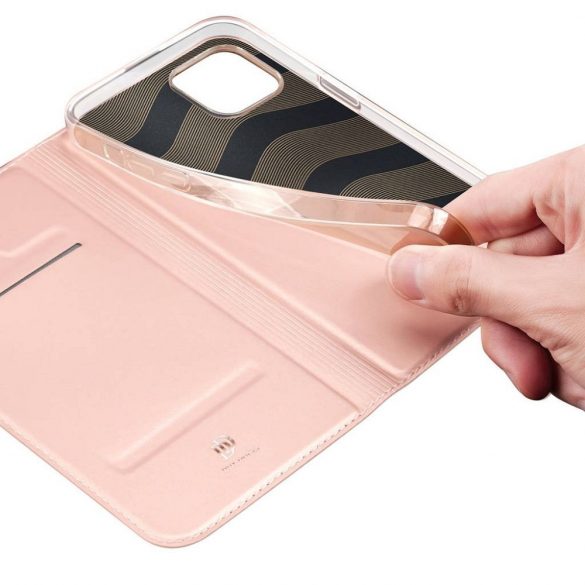 DUX DUCIS Skin Pro - Husă din piele netedă pentru Apple iPhone 14 Plus rose