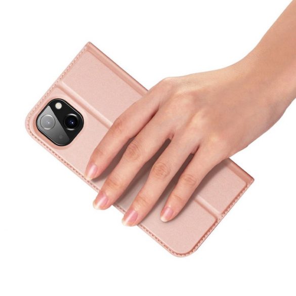 DUX DUCIS Skin Pro - Husă din piele netedă pentru Apple iPhone 14 Plus rose