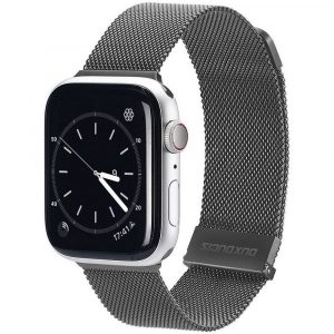 DUX DUCIS Milanese - curea magnetică din oțel inoxidabil pentru Apple Watch 38/40/41mm gri