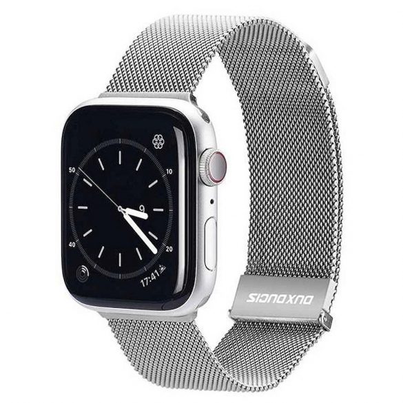 DUX DUCIS Milanese - curea magnetică din oțel inoxidabil pentru Apple Watch 42/44/45mm gri