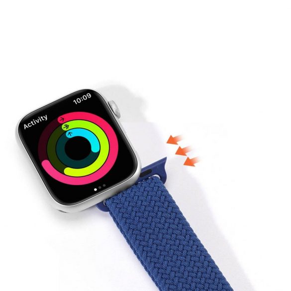 DUX DUCIS Mixture II - curea împletită extensibilă pentru Apple Watch 38/40/41mm albastru