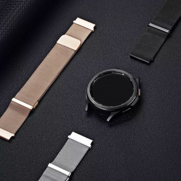 DUX DUCIS Milanese - curea magnetică din oțel inoxidabil pentru Samsung Galaxy Watch / Huawei Watch / Honor Watch (bandă de 20 mm) negru