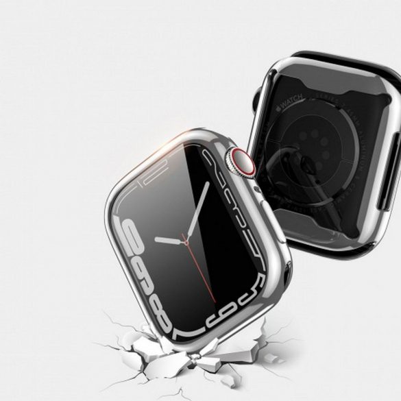 DUX DUCIS Samo -Husăde protecție moale TPU pentru Apple Watch Series 7/8/9 45mm argintiu