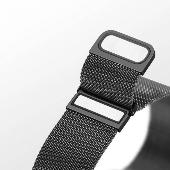 DUX DUCIS Milanese - curea magnetică din oțel inoxidabil pentru Apple Watch 38/40/41mm negru