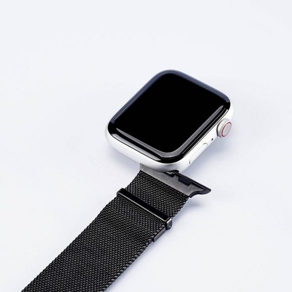 DUX DUCIS Milanese - curea magnetică din oțel inoxidabil pentru Apple Watch 38/40/41mm negru