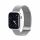 DUX DUCIS Milanese - curea magnetică din oțel inoxidabil pentru Apple Watch 38/40/41mm argintiu