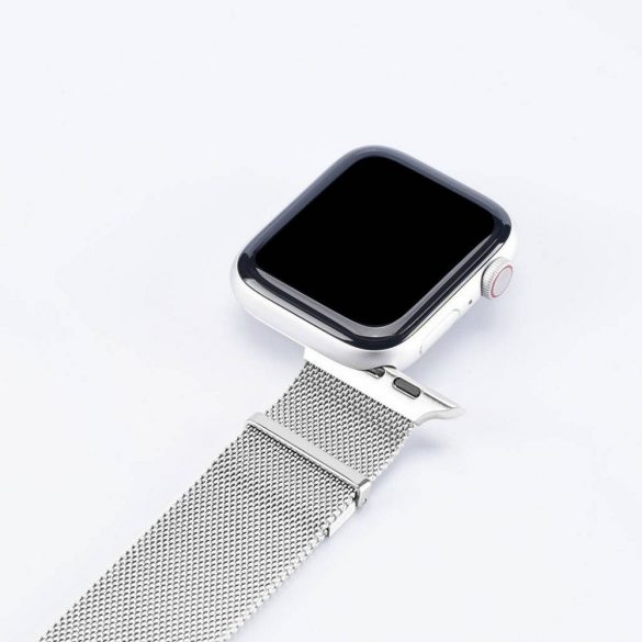 DUX DUCIS Milanese - curea magnetică din oțel inoxidabil pentru Apple Watch 38/40/41mm argintiu