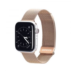 DUX DUCIS Milanese - curea magnetică din oțel inoxidabil pentru Apple Watch 38/40/41mm aur