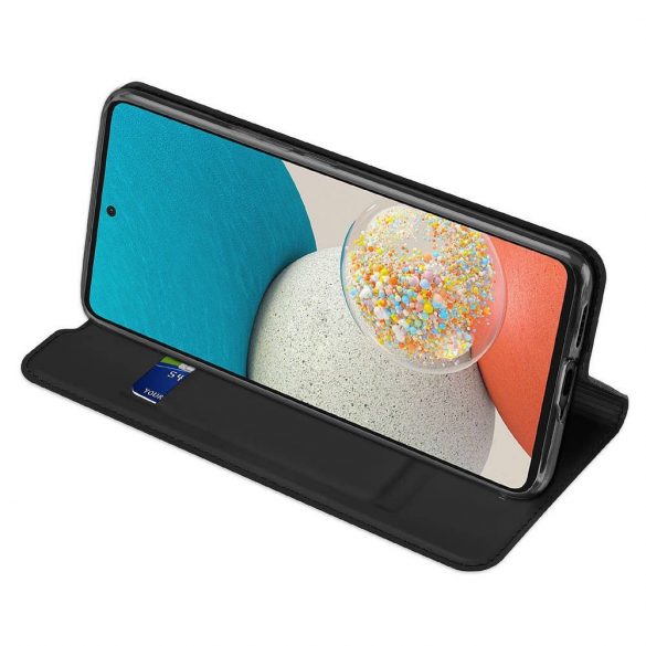 DUX DUCIS Skin Pro - Husă din piele netedă pentru Samsung Galaxy A53 neagră