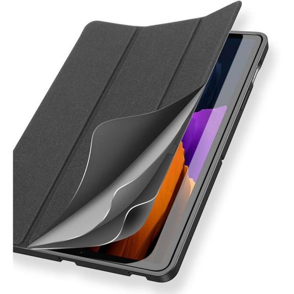 DUX DUCIS Domo - Husă trifold cu spațiu de depozitare pentru creioane pentru Samsung Tab S8 (X700/X706)/S7 (T870/T875/T876B) negru