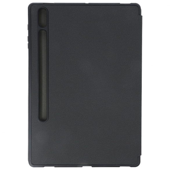 DUX DUCIS Domo - Husă trifold cu spațiu de depozitare pentru creioane pentru Samsung Tab S8 Plus (X800/X806)/S7FE(T730/T736B)/S7 Plus (T970/T976B) negru