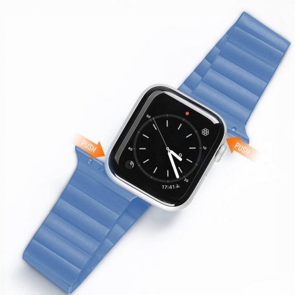 Lanț DUX DUCIS - curea magnetică din silicon pentru Apple Watch 38/40/41mm albastru