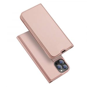 DUX DUCIS Skin Pro - Husă din piele netedă pentru Apple iPhone 13 Pro Max trandafir