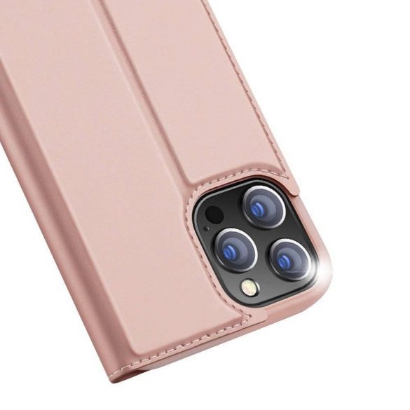 DUX DUCIS Skin Pro - Husă din piele netedă pentru Apple iPhone 13 Pro Max trandafir