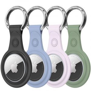 DUX DUCIS - Suport securizat TPU cu inel cheie pentru AirTag (4Pack)