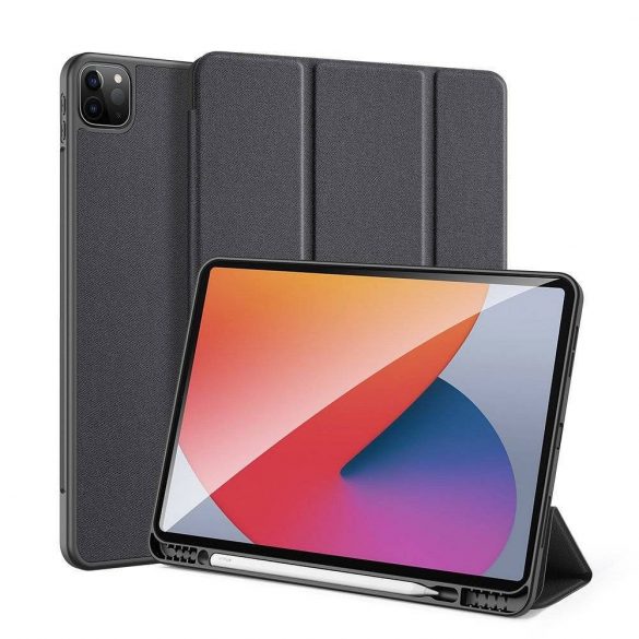 DUX DUCIS Domo -Husă Trifold cu stocare creion pentru iPad Pro 12.9 (2020/2021/2022) negru