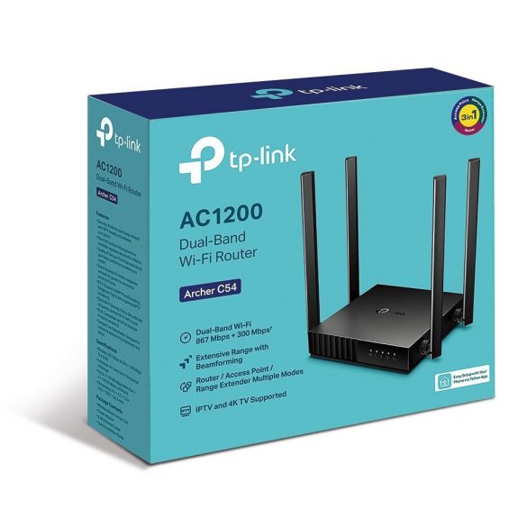 Router TP-LINK Wi-Fi dual band AC1200 5GHz TL-ARCHER C54