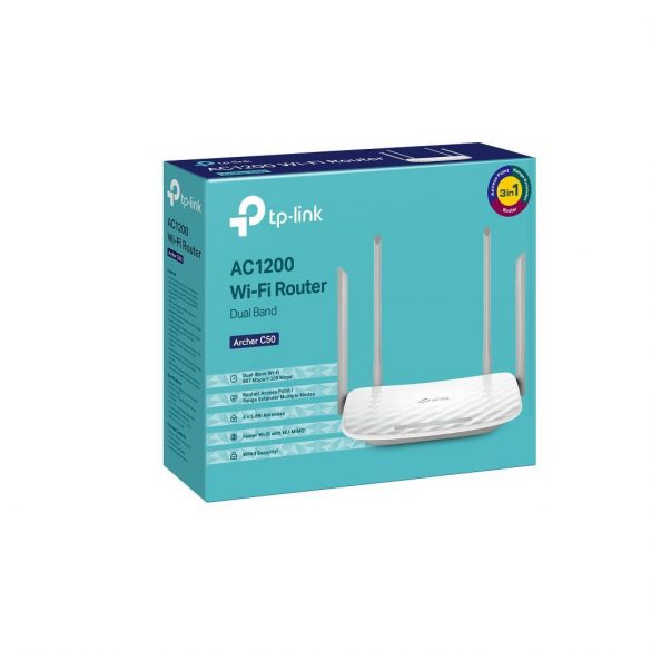 Router TP-LINK Wi-Fi dual band AC1200 5GHz TL-ARCHER C50