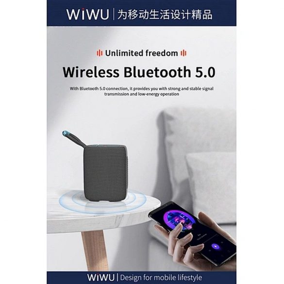 WiWU - Boxa Bluetooth wireless Thunder P26 - gri