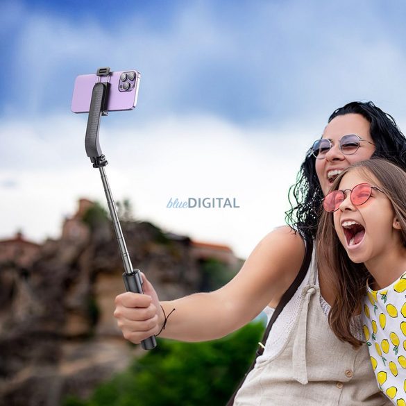 HOCO selfie stick trepied cu telecomandă bluetooth Prior K20 negru