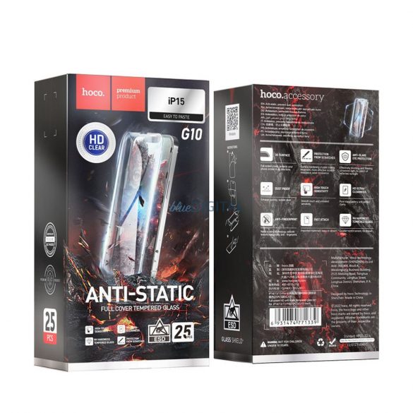 Sticlă călită HOCO HD Anti-static (SET 25in1) - MULTIPACK pentru iPhone 15 (G10)