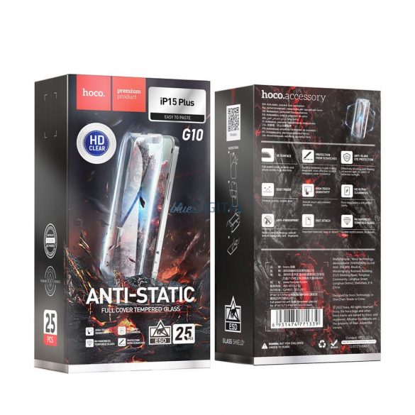 Sticlă călită HOCO HD Anti-static (SET 25in1) - MULTIPACK pentru iPhone 15 Plus (G10)