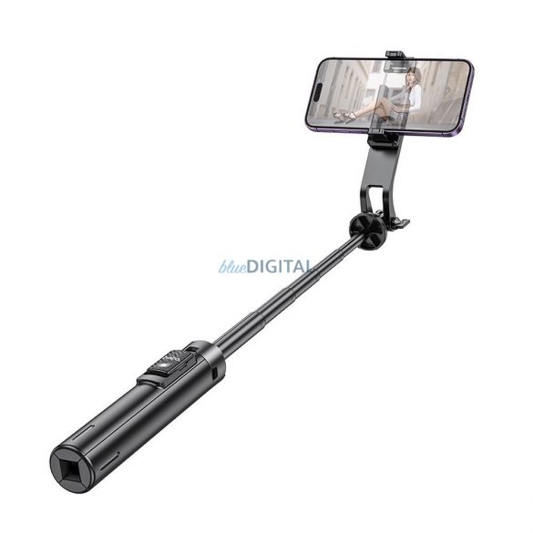 Trepied HOCO selfie stick + telecomanda K21 negru