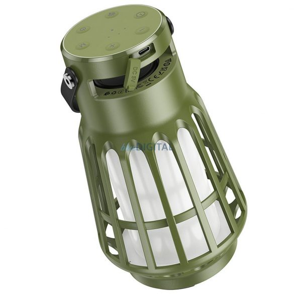 Difuzor bluetooth HOCO cu lumină de camping Wild Fun BS61 verde