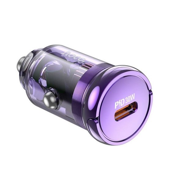 Incarcator auto HOCO Tip C PD30W Z53 SIGHT violet transparent